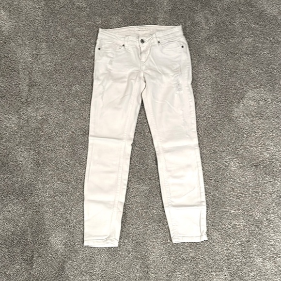 Eunina Ava low rise zipper skinny ankle white denim jean - Picture 1 of 3